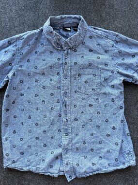 Star Wars Boys Medium Button Up Stormtrooper Shirt